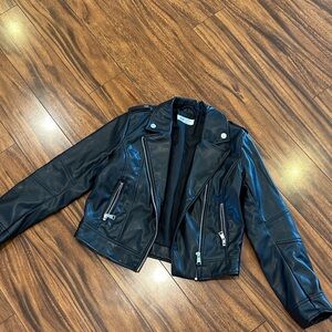 H&M Midnight Black Leather Jacket